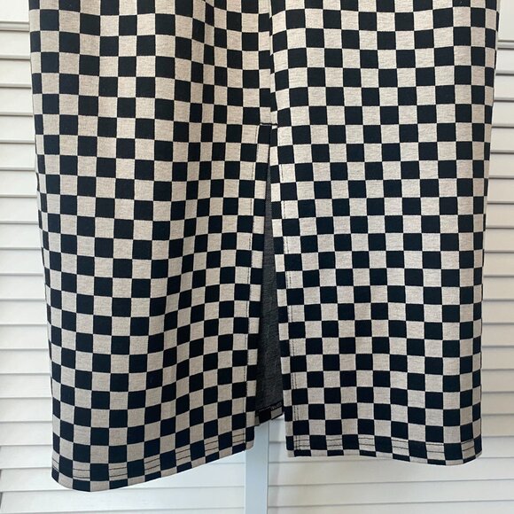 LALA ORIGINAL: Looking Good Print Top + Skirt Set in Checkerboard, Size S - Picture 8 of 16